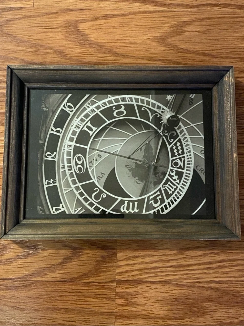 Black and White Astrolabe Wall Clock Art